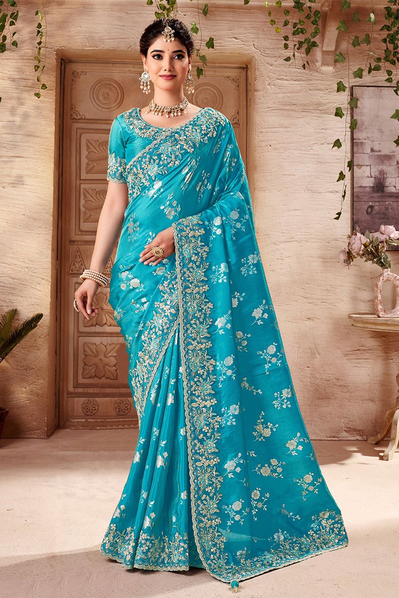 Delightful Designer Saree for Engagement, Wedding, Reception, Festivals, Sangeet, and Parties