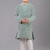 Charming Rama Green Designer Kid’s Kurta Pajama for Engagement, Reception, Festivals, Sangeet, and Parties