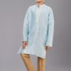 Charming Sky Blue Designer Kid’s Kurta Pajama for Engagement, Reception, Festivals, Sangeet, and Parties