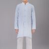 Appealing Light Grey Designer Kid’s Kurta Pajama for Engagement, Reception, Festivals, Sangeet, and Parties