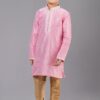 Magnificent Pink Designer Kid’s Kurta Pajama for Engagement, Reception, Festivals, Sangeet, and Parties