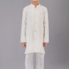 Aesthetic White Designer Kid’s Kurta Pajama for Sangeet and Parties