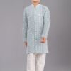 Spectacular Lime Green Designer Kid’s Kurta Pajama for Engagement, Reception, Festivals, Sangeet, and Parties