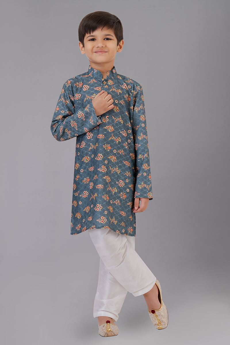 Enticing Designer Kid’s Kurta Pajama for Engagement, Festivals, Sangeet, and Parties