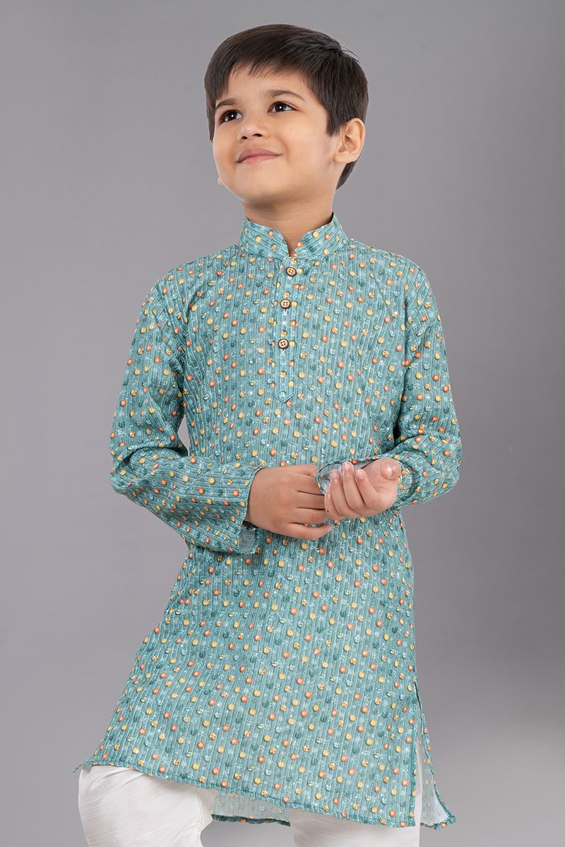 Fancy Designer Kid’s Kurta Pajama for Engagement, Festivals, Sangeet, and Parties