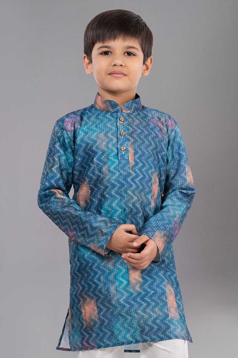 Charismatic Designer Kid’s Kurta Pajama for Engagement, Festivals, Sangeet, and Parties