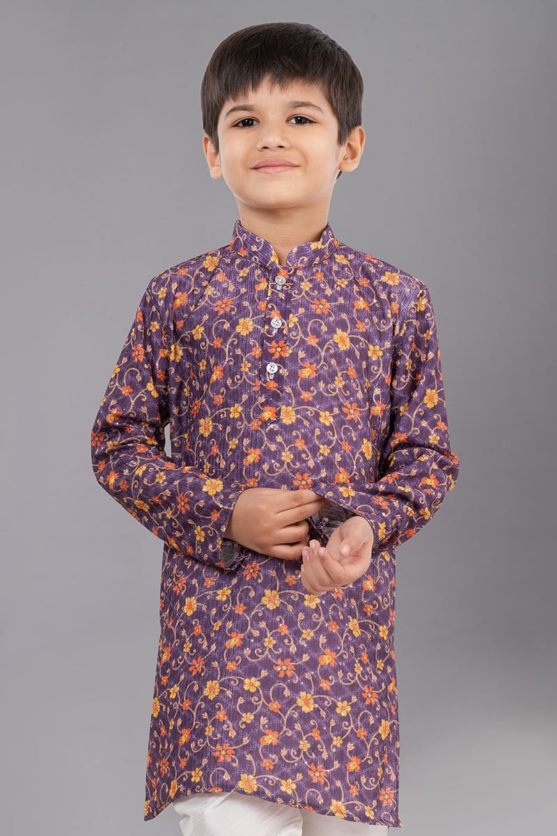 Impressive Designer Kid’s Kurta Pajama for Engagement, Festivals, Sangeet, and Parties