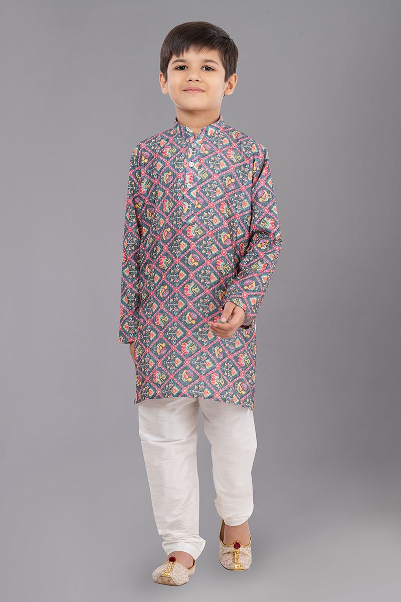 Charming Designer Kid’s Kurta Pajama for Engagement, Festivals, Sangeet, and Parties