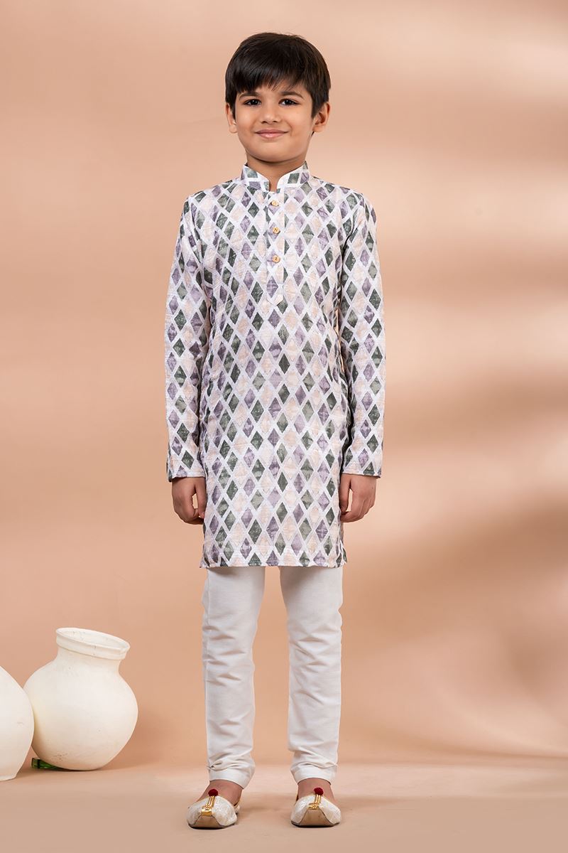 Charismatic Designer Kid’s Kurta Pajama for Engagement, Festivals, Sangeet, and Parties