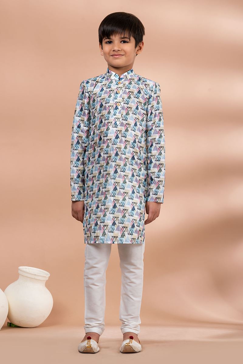 Stylish Designer Kid’s Kurta Pajama for Engagement, Festivals, Sangeet, and Parties