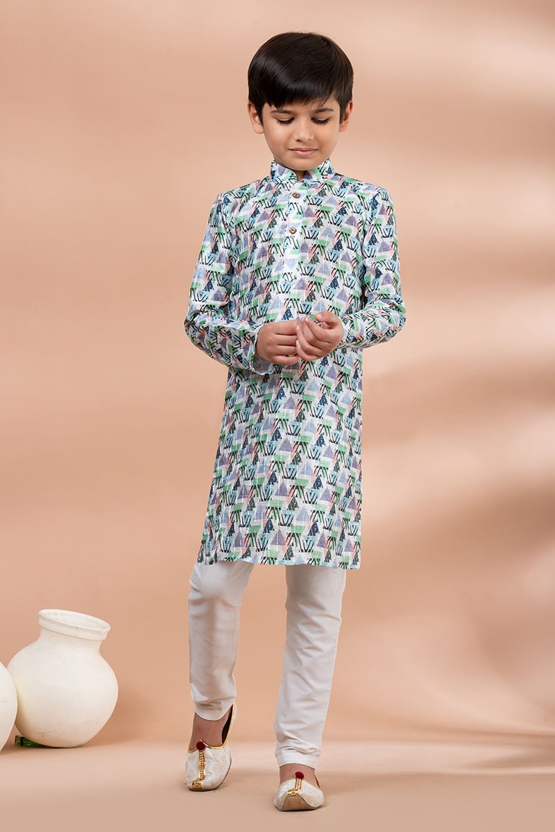 Dashing Designer Kid’s Kurta Pajama for Engagement, Festivals, Sangeet, and Parties