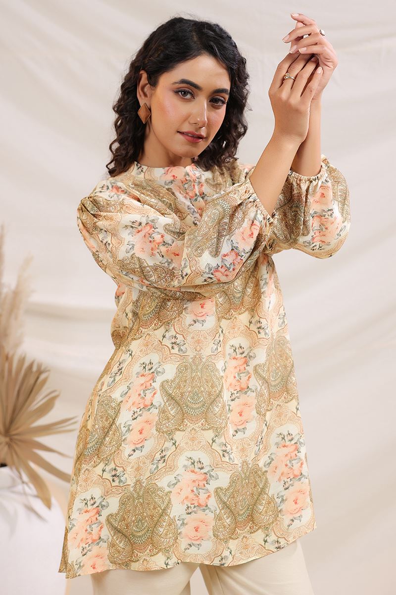 Outstanding Beige Designer Co-Ord Set for Festivals, Sangeet, and Parties