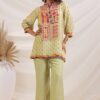 Creative Green Designer Co-Ord Set for Mehendi, Festivals, Sangeet, and Parties
