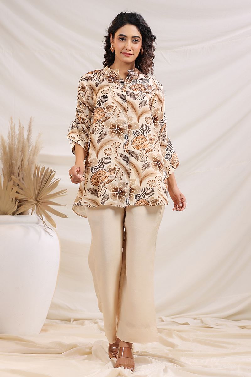 Dazzling Cream Designer Co-Ord Set for Festivals, Sangeet, and Parties