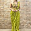 Striking Designer Ready to Wear Saree with Corset Blouse for Reception, Sangeet, and Parties