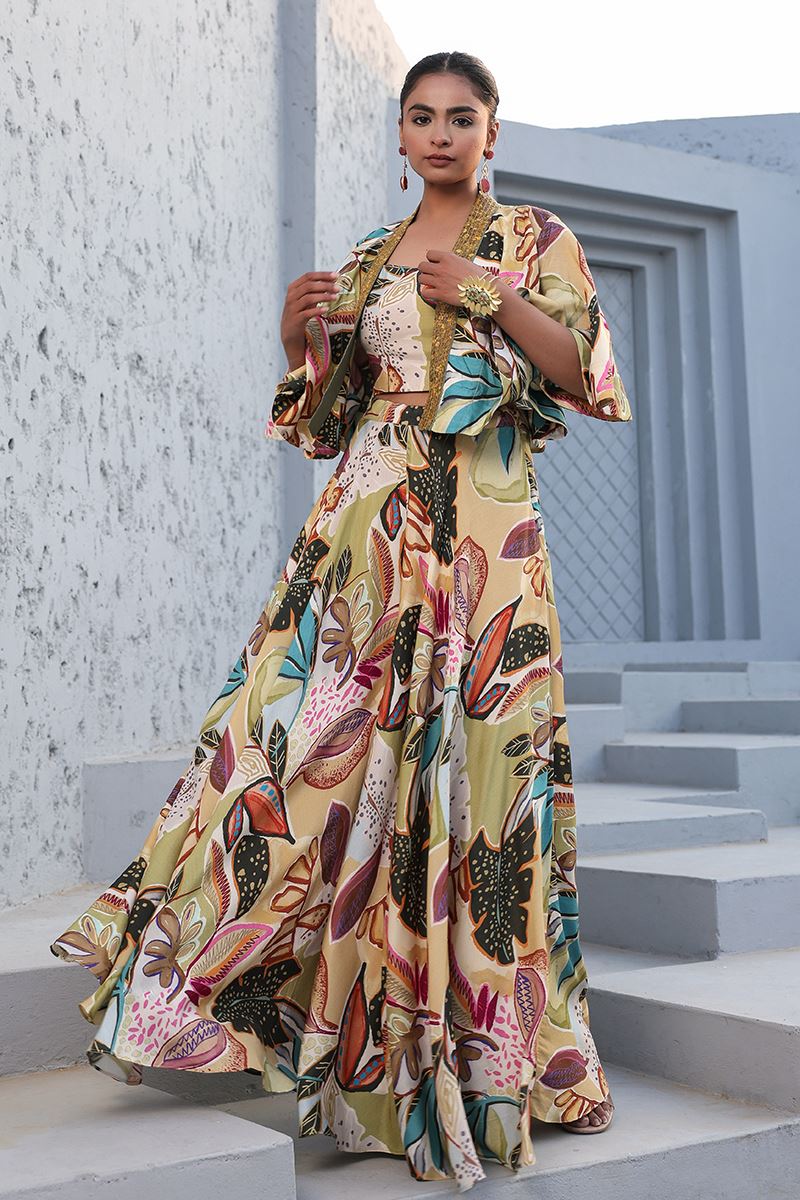 Amazing Multi Designer Palazzo Suit for Festivals, Sangeet, and Parties