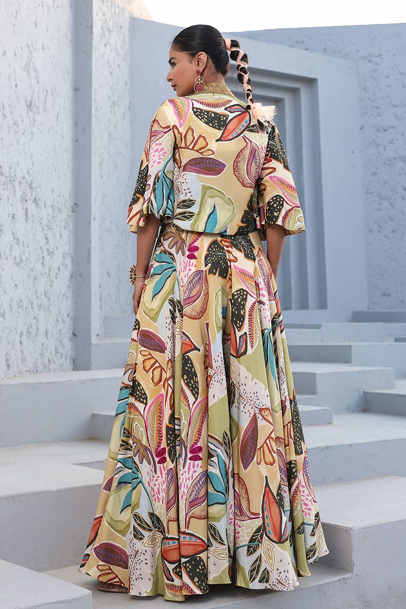 Amazing Multi Designer Palazzo Suit for Festivals, Sangeet, and Parties