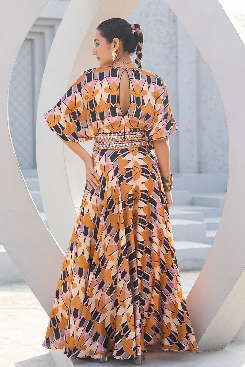 Pretty Multi Designer Palazzo Suit for Festivals, Sangeet, and Parties