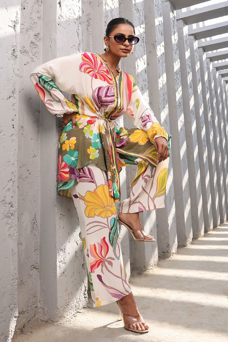 Delightful Multi Designer Co-Ord Set for Sangeet and Parties