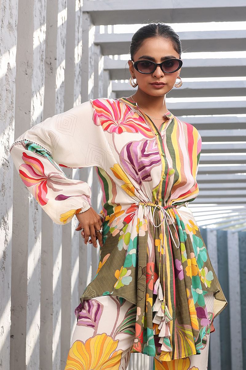 Delightful Multi Designer Co-Ord Set for Sangeet and Parties