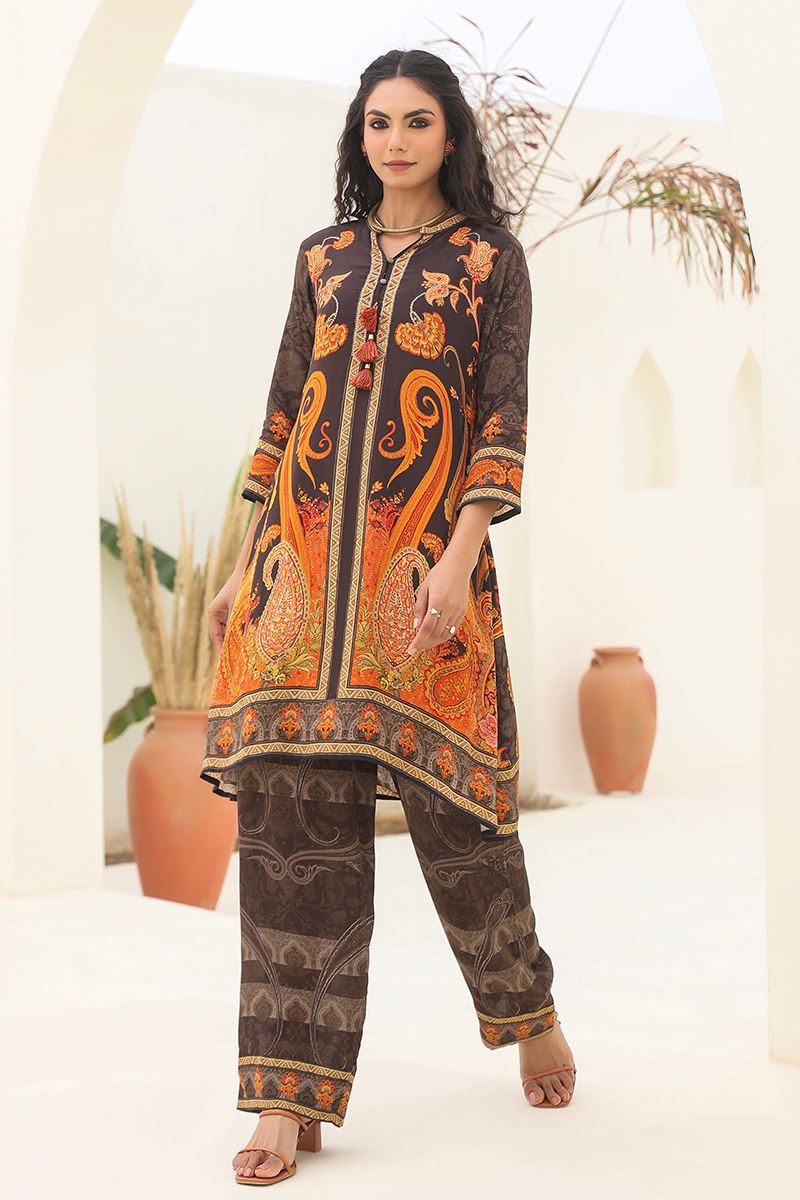 Charming Brown Designer Co-Ord Set for Festivals, Sangeet, and Parties