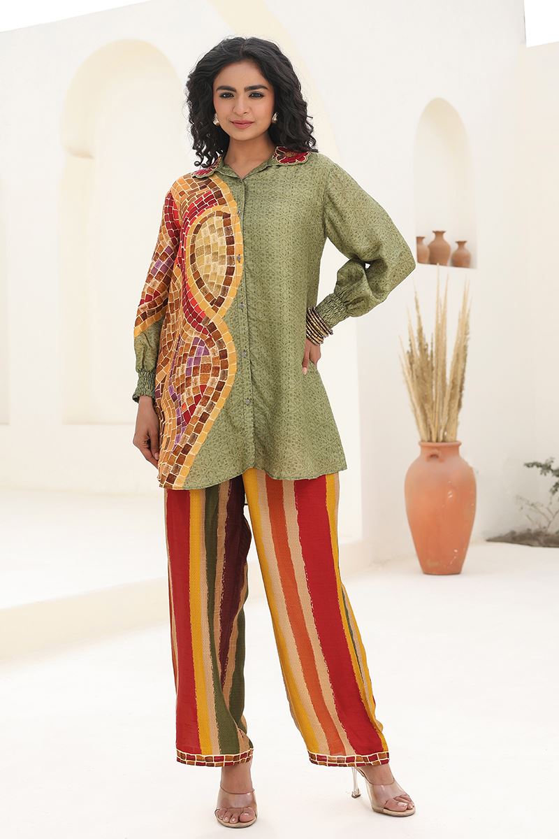 Exuberant Multi Designer Co-Ord Set for Festivals, Sangeet and Parties