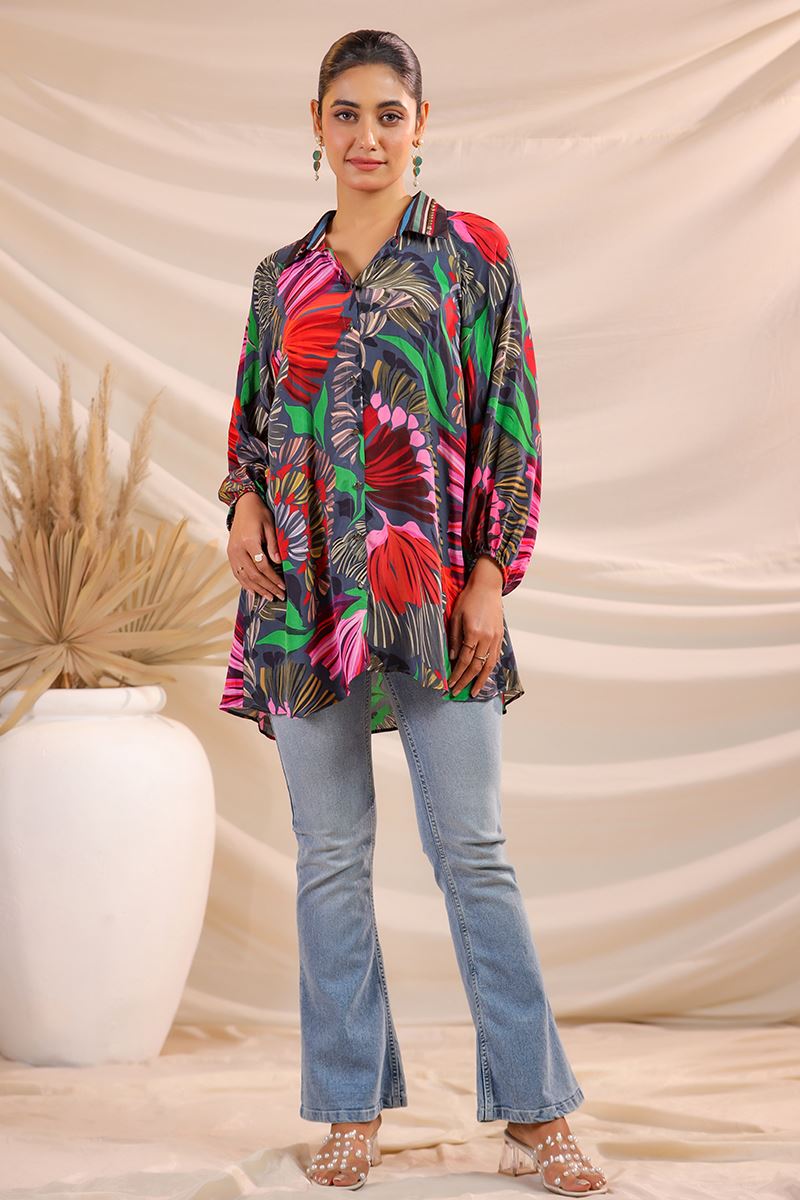 Aesthetic Blue Designer Kurtis for Hangouts, Sangeet, and Parties