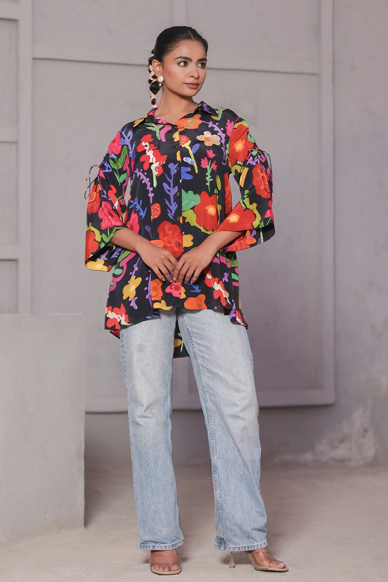 Delightful Black Designer Kurtis for Hangouts, Sangeet, and Parties