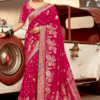 Royal Dola Silk Designer Saree for Engagement, Reception, Festivals, Sangeet, and Parties