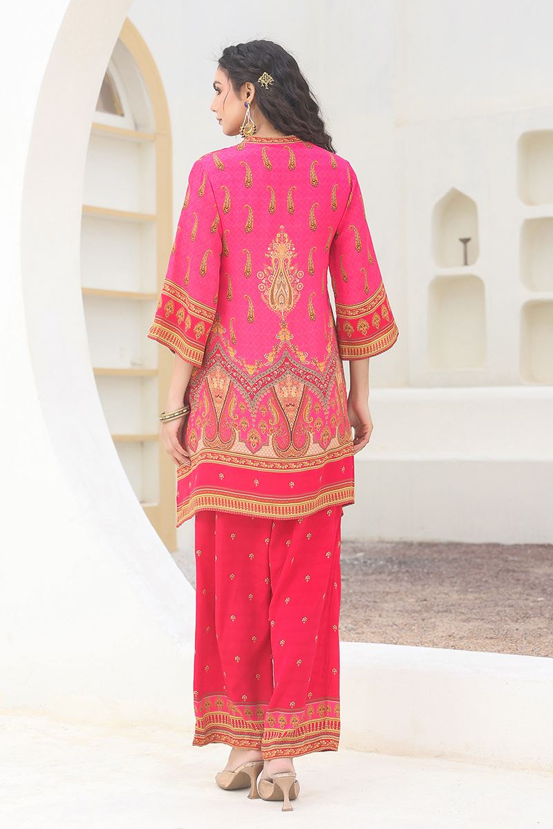 Breathtaking Pink Designer Kurtis for Hangouts, Sangeet, and Parties
