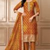 Breathtaking Mustard Designer Straight Cut Suit for Haldi, Festivals, Sangeet, and Parties