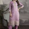 Mesmerizing Lavender Designer Straight Cut Suit for Festivals, Sangeet, and Parties