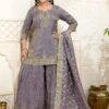 Royal Light Purple Designer Palazzo Suit for Engagement, Reception, Festivals, Sangeet, and Parties
