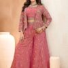 Delightful Pink Designer Palazzo Suit for Engagement, Wedding, Reception, Festivals, Sangeet, and Parties