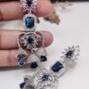 Delightful Navy Blue Designer Earrings Set for Engagement, Wedding, and Reception