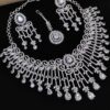 Aesthetic White Designer Necklace Set for Engagement, Wedding, and Reception