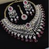 Smashing Pink Designer Necklace Set for Engagement, Wedding, and Reception