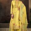 Classy Yellow Designer Straight Cut Suit for Festivals, Haldi, and Parties (Unstitched suit)