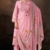 Pretty Pink Designer Straight Cut Suit for Festivals, Sangeet, and Parties (Unstitched suit)