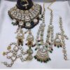 Irresistible Green and Maroon Designer Bridal Necklace Set for Wedding and Reception