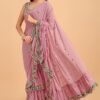 Delightful Georgette Designer Saree for Engagement, Sangeet, and Parties