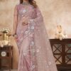Mesmerizing Net Designer Saree for Engagement, Reception, and Parties