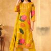Amazing Mustard Designer Straight Cut Suit for Festivals, Haldi, and Parties