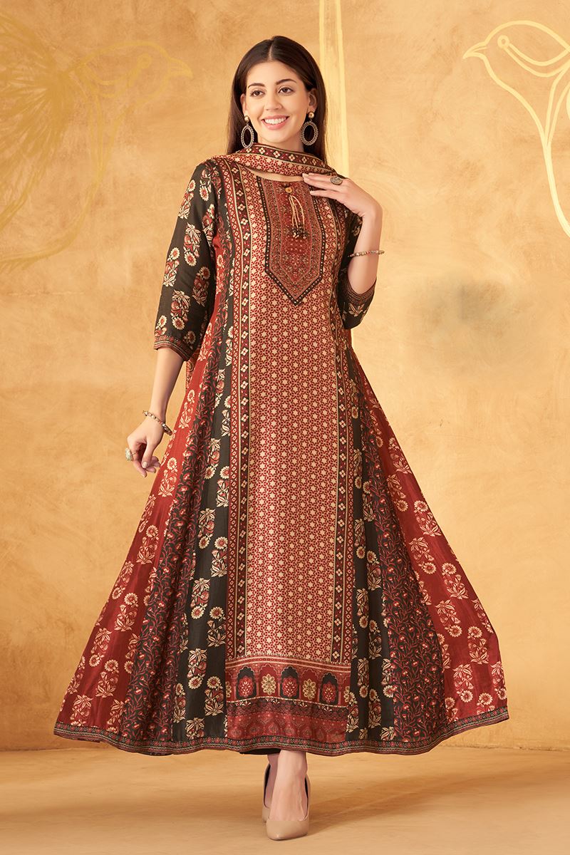 Irresistible Designer A-Line Suit for Festivals, Sangeet, and Parties