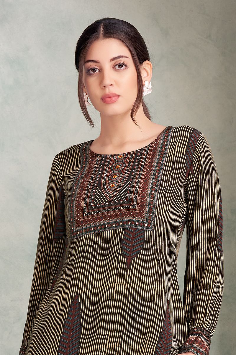 Trendy Black Designer Co-Ord Set for Hangouts, Sangeet, and Parties