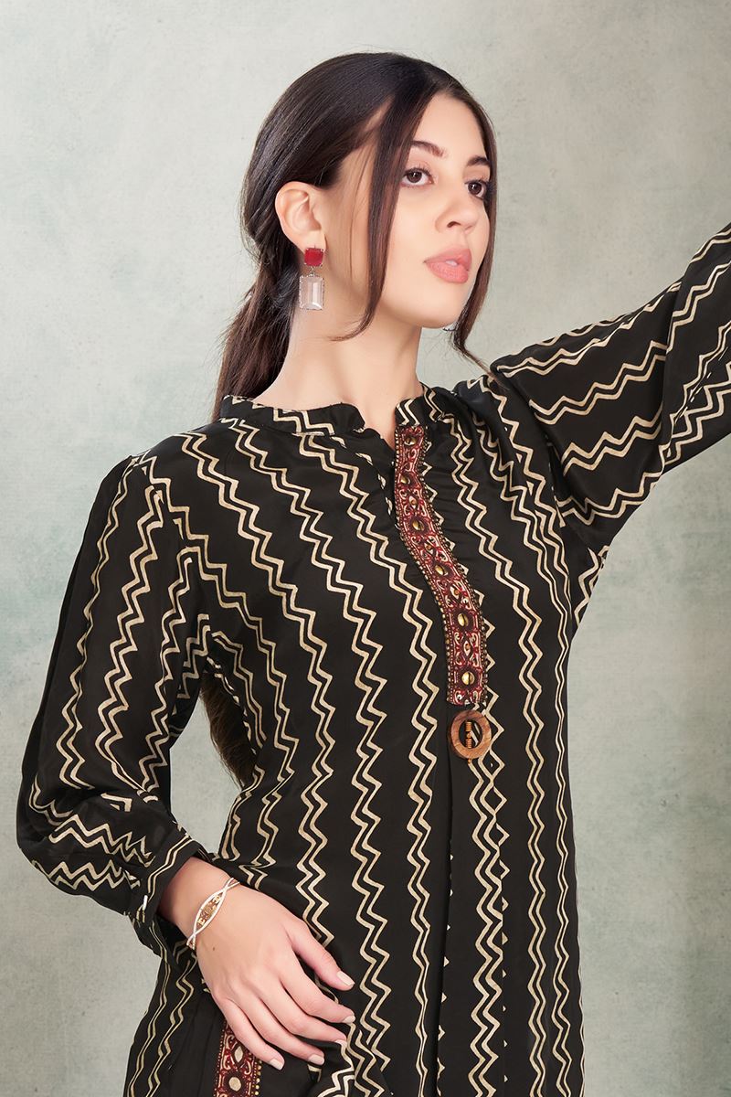 Flawless Black Designer Co-Ord Set for Hangouts, Sangeet, and Parties