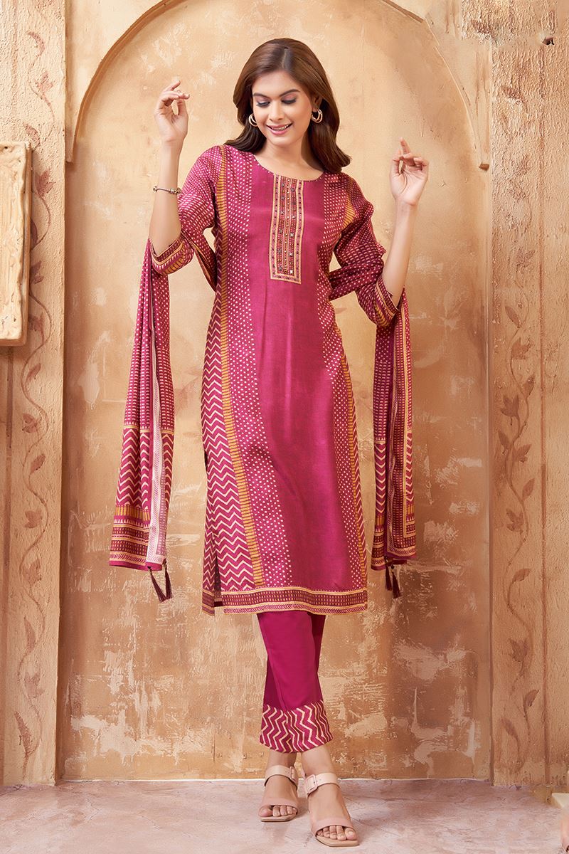 Astounding Wine Designer Straight Cut Suit for Festivals, Sangeet, and Parties