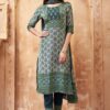 Impressive Green Designer Straight Cut Suit for Mehendi, Sangeet, and Parties