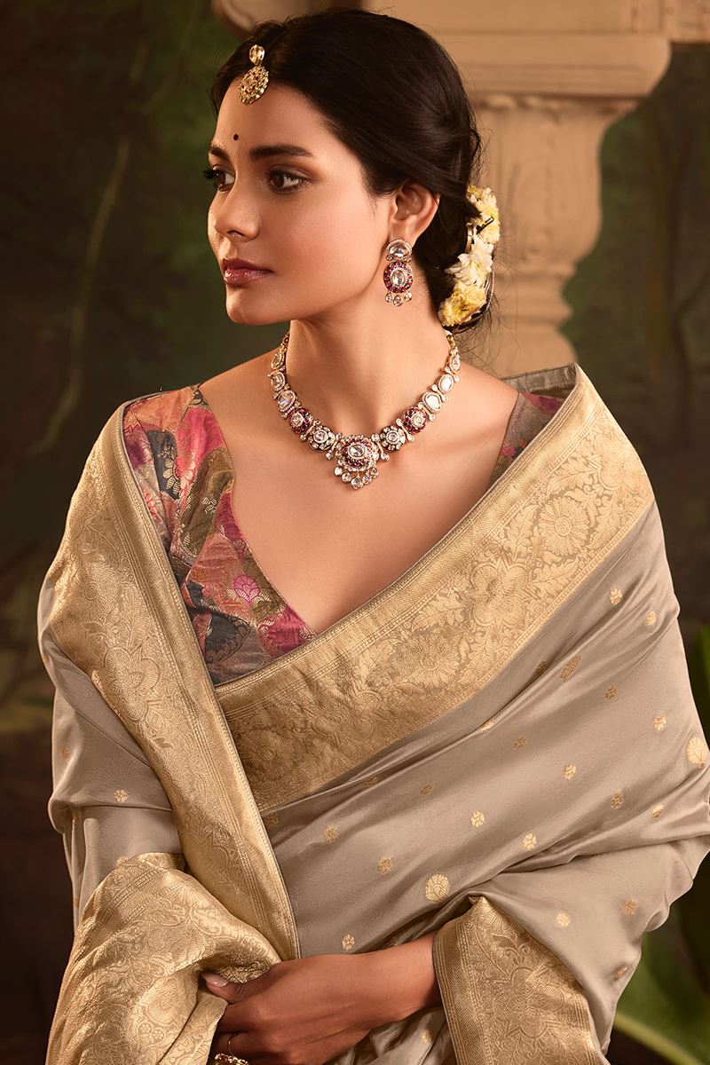 Dazzling Pure Crepe Dola Silk Designer Saree for Engagement, Sangeet, and Parties