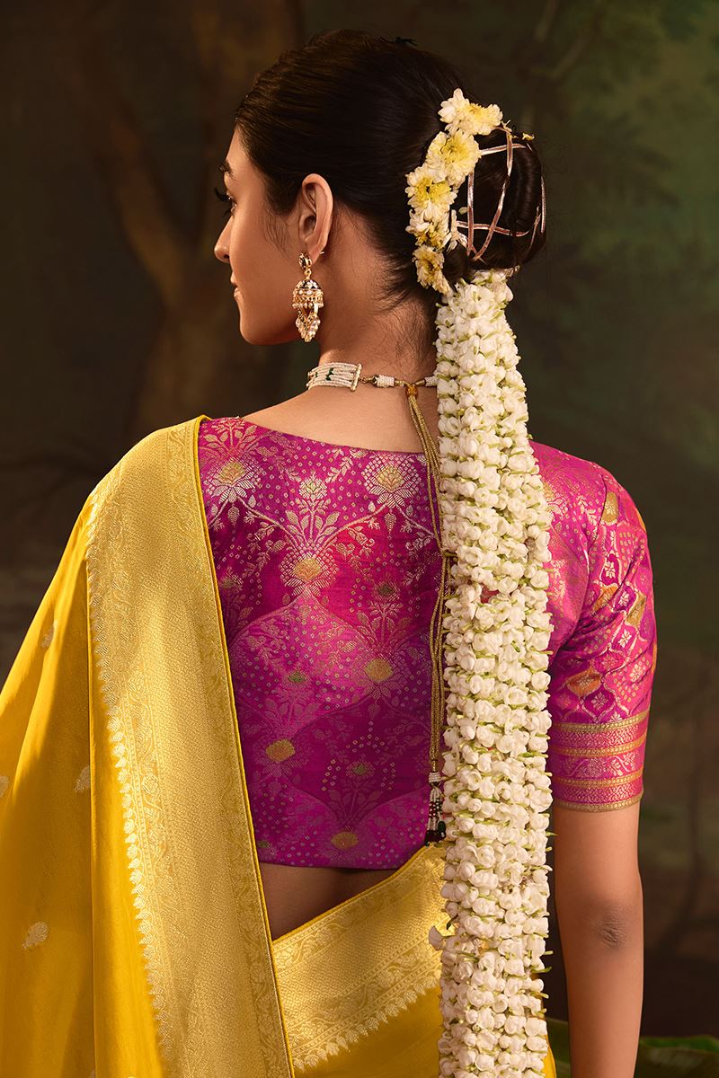 Mesmerizing Pure Crepe Dola Silk Designer Saree for Haldi, Reception, and Parties